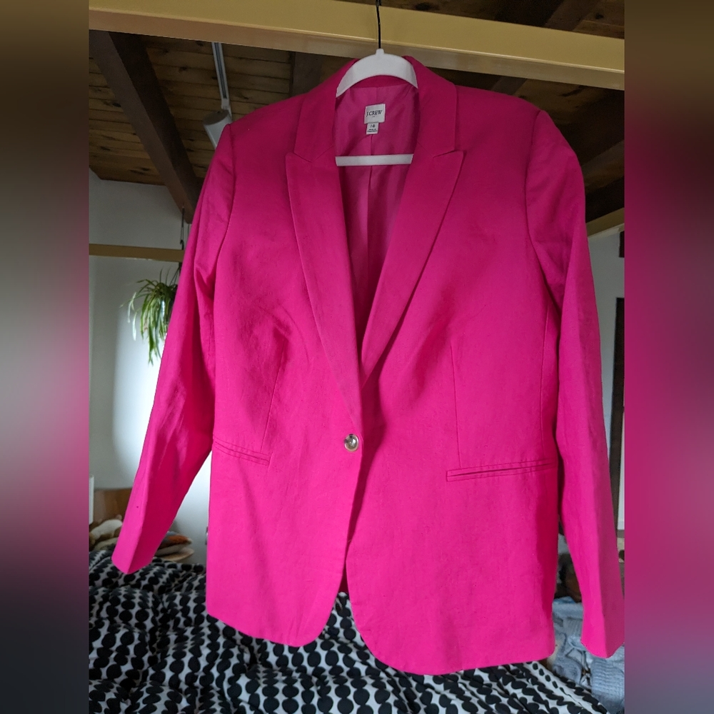 J. Crew linen blazer size 18